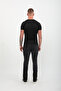 Men's Ripped Detailed Jean Trousers Black Narrow Leg - 7