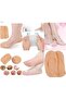 Foot Heel Crack Socks Silicone Booties Skin Color Socks Shirt - 2