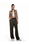 High Waist Rubber Detailed Wide Leg Sports Sweatpants - 2