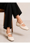 Women's Patent Leather Ballerinas with Stylish Buckle and Comfortable Sole Casual Shoes - 2