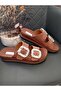 Women's Taba Filled Heels Orthopedic Stone Stitched Sole Slippers - 2
