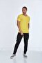 Sausage Collar Flamed Single Jersey Cotton Yellow T-Shirt - 3