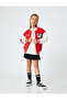 College Jacket Applique Detailed Long Sleeve Color Block Snap Closure Raised - 2