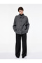 Double-Breasted Short Cashmere Coat with Long Sleeves and Pockets - 2