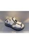 Genuine Leather Women's Sandals with Back Strap - 2