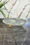 Honey Crystal Footed Cake Jar Plate & Glass Cake Pastry Food Presentation - 7
