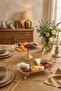 Luxury 2-Piece Gold Footed Vetro Glass Presentation Tray & Footed Glass Serving Plate - 3