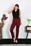 Women's Cotton Combed Single Bottom Pajamas Claret Red 27513 - 3