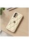 Samsung Galaxy A16 Compatible Case Zebana Camellia Leather Case Beige - 4