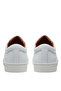 حذاء رياضي من الجلد باللون الأبيض للرجال من Dover Essential LOW LACE UP SNEAKER - 6