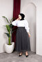 Women's Lined Polka Dot Patterned Tulle Skirt - 6