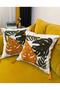 (2 Pcs) Punch Embroidery Tassel Throw Pillow Cover Set of 2 43X43Cm