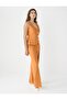 Caramel Loose Fit Wide Leg Regular Waist Woven Trousers - 3
