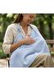 100% Cotton Muslin Baby Nursing Bib Endless Blue - Blue Color - 2