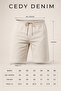 Men's Summer Synthetic Linen High Waist Elastic, Loose Fit Shorts C348 - 2