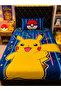 Kids Carton Poke mon Bedsheet Single [ 1 Single Bedsheet + 1 Pillow cover] - 3
