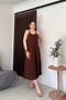 Women's Adjustable Straps Aerobine Fabric Long Dress - Sweat-Proof Summer Maxi Length - 7
