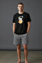 Men's Cotton Short Top Printed Pocket Shorts Pajama Set - 4