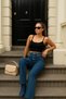 Women Jeans Fashion Wide Leg Blue Denim Pants
