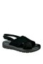 Women's Genuine Leather Sandals Comfortable Cross-Strapped Black 0311 - 3