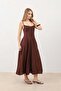 Coffee Volume Women's Midi Dress - 2
