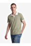 Cotton Regular Fit Short Sleeve Color Contrast Polo Collar T-Shirt - 2