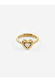 10mm crystal heart solitaire - 3
