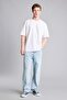 Ultra Soft Soft Textured Baggy Fit Jean Trousers G4180Ax26Sm - 3