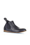 Navy Blue Leather Women's Flat Boots 01Wp1602 - 2