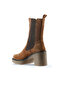 Tan Light Suede Women's Heeled Boots 01Wt2901 - 4