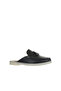 Black Flotter Leather Women's Flat Slippers 05Wt103 - 3
