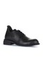 Black Leather Women's Low Heel Shoes 01Wd1901 - 2