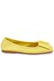 Women's Yellow Leather Ballerinas - 2