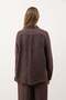 Brown Drapey Muslin Women's Shirt - 6