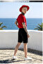 Unisex Casual Short Sleeve Set with Anchor Print Outdoor Spring/Summer Full Shorts - 4