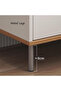 Modern Scandinavian Bedside Table with Open Shelf & Drawer | White Nightstand with Oak Accent & Metal Legs - 5