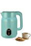 SKT-1824 1500W Seamless Double-Wall Electric Kettle [Sea Green, 1.8L]