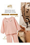 Muslin Palazzo Trousers Floral Embroidered Flowy Set 2-7 Salmon - 3