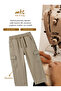 Wide Leg Gabardine Cargo Pants 3-6 Years Khaki - 3