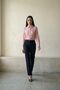 قميص MY FASHION من الساتان المخطط بأزرار - 5