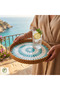 Alya Handmade Rattan Tray 30 cm – Natural Wicker Presentation Tray, Bohemian Decorative Serving Tray - 5