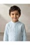 Boys Mint Mandarin Collar Shirt With T-Shirt Piece - 4