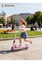 2-Wheel Kick Scooter, Gliding Scooter With Music And LED Light-Up Wheels, Outdoor Riding Toy For Kids Aged 4-16, Pink - 3