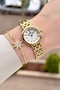 Gold Color 25 mm Adjustable Strap Women's Wristwatch