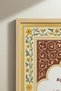 Islamic Calligraphy and Ayetel Kursi Written Double Wooden Tabletop Natural Wood Framed Home and Business Tabletop - 4