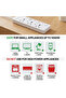 3-Way Power Extension Strip with Individual Switches, Universal Socket Design, 3-Meter Cable - 5