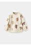 Sweatshirt with Bear Pattern