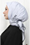 وشاح رايون رقمي 70308-02 رمادي - 3