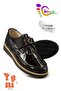 Velcro Boys' Shoes - Classic Model Patent Leather Black for School & Circumcision Wedding - 6