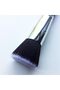 2-Piece Kabuki Makeup Brushes, Flat Top Foundation Blush Contour Face Blender, Dense Soft Synthetic Fibers, Black - 5